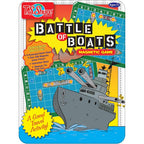 Bendon TS Shure Battle of the Boats mini magnetic activity tin front view showing the naval combat cover design.