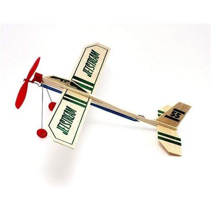 Guillow's Six 55 Jetstream Flying Balsa Wood Toy Airplanes front view pack