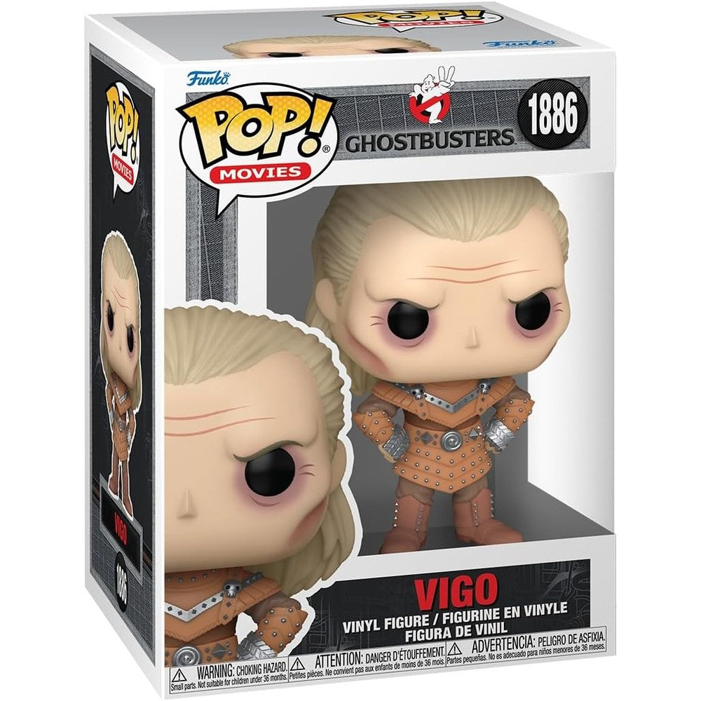 Funko Pop Movies Ghostbusters II Vigo vinyl figure front view in official packaging
