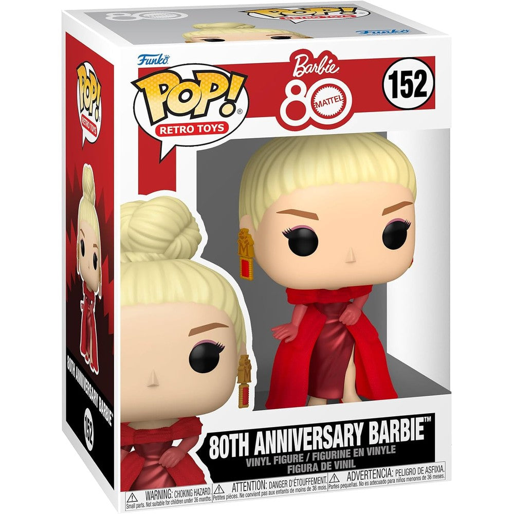 Funko Pop Retro Toys Mattel 80th Anniversary Barbie collectible figure front view
