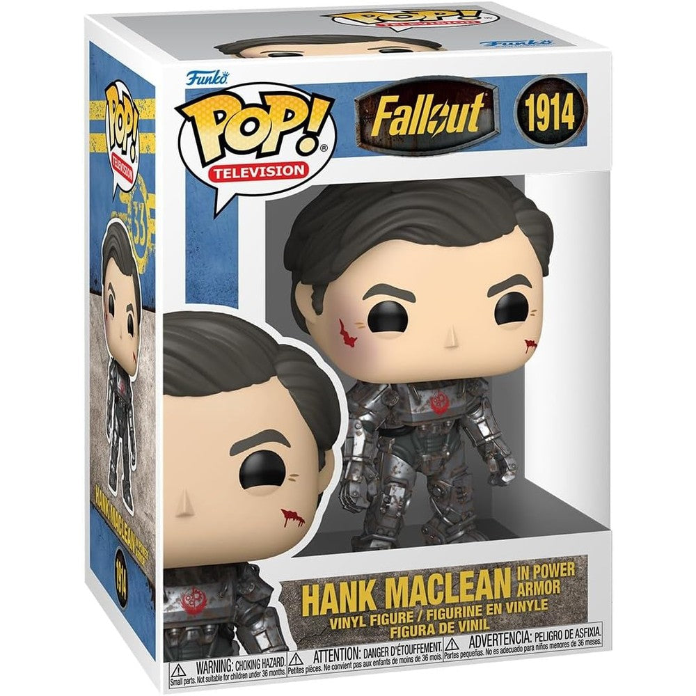 Funko POP! Television Fallout Hank MacLean in Power Armor collectible figure front view box packaging
