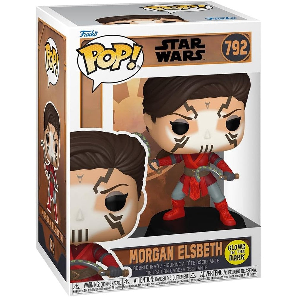 Funko POP Star Wars Morgan Elsbeth glow in the dark figure front view collectible toy