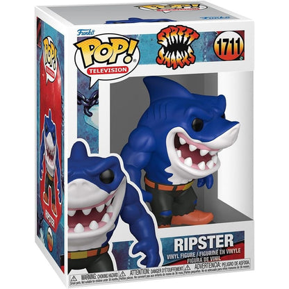 Funko Pop Television Street Sharks Ripster vinyl figure front view collection showcase