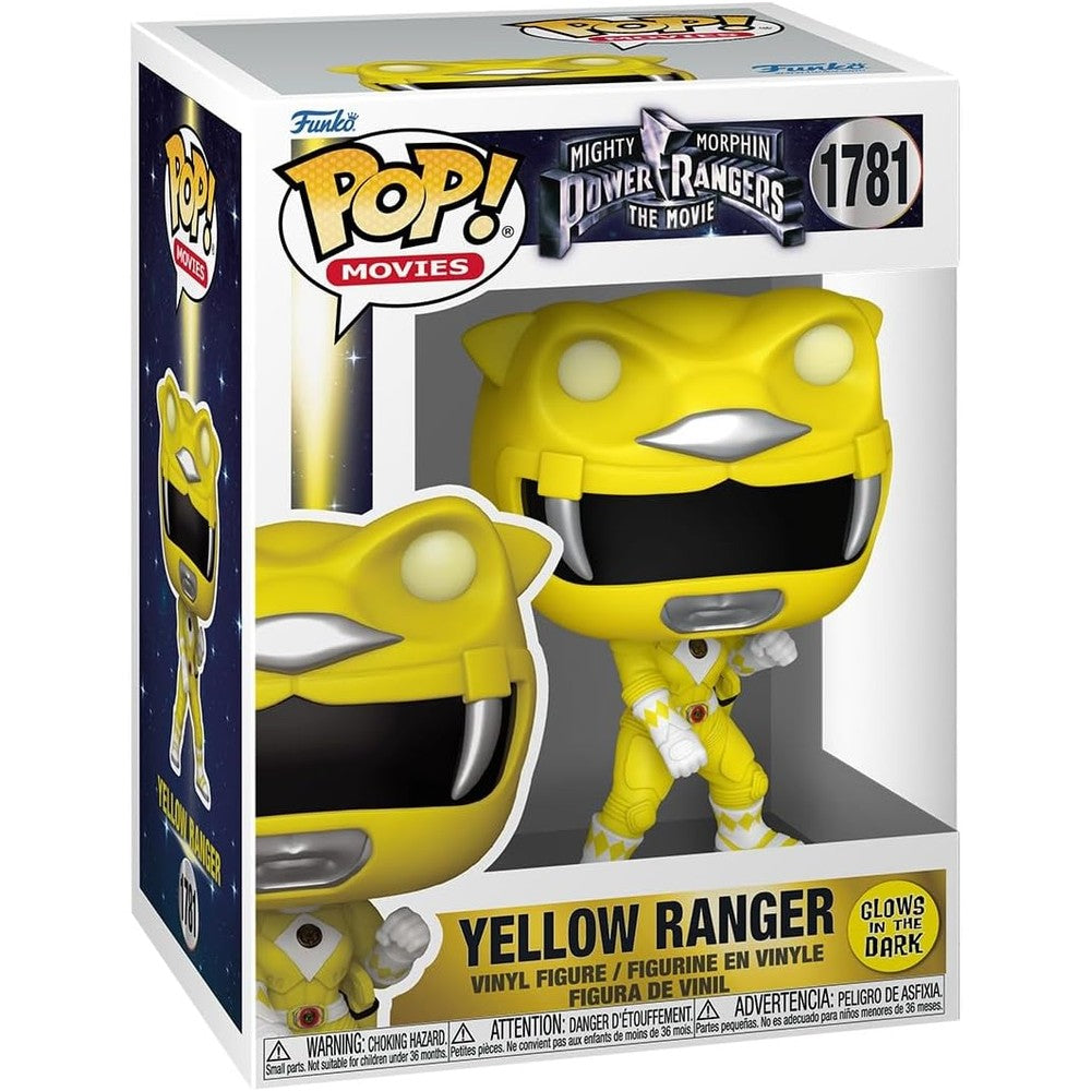 Funko POP Movies Power Rangers Yellow Ranger front view collectible figure