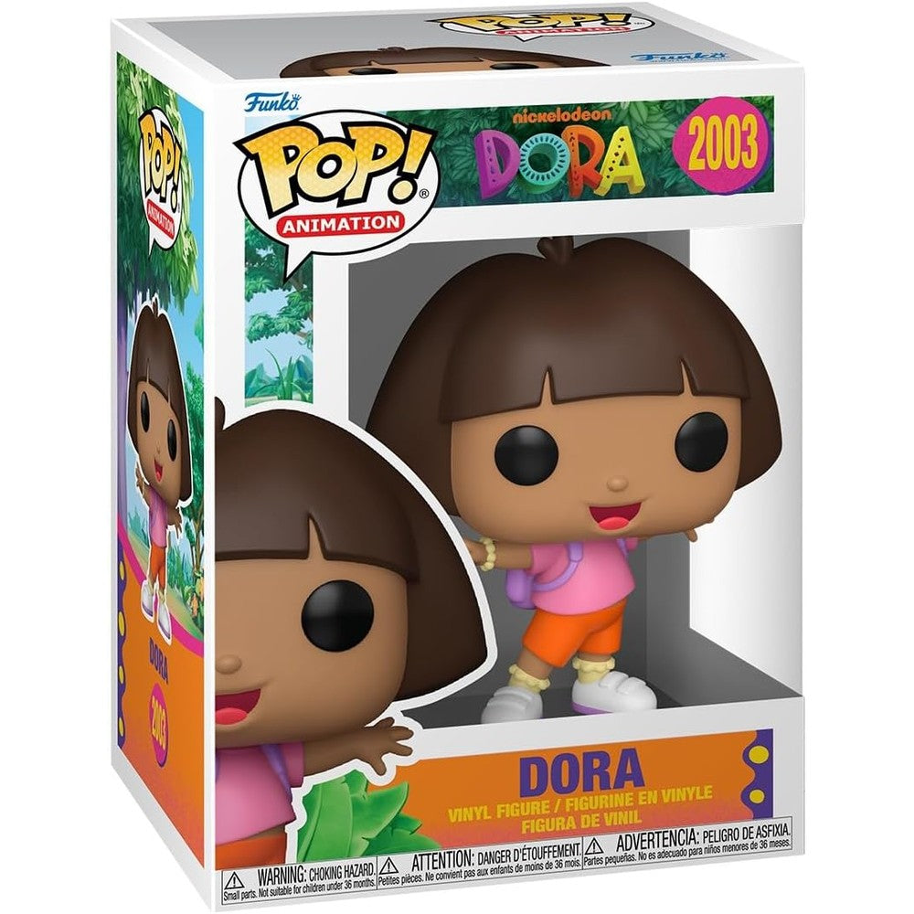 Funko Pop Animation Dora the Explorer vinyl figure front view in window box packaging