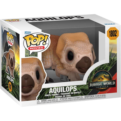 Funko POP Movies Jurassic World Rebirth Aquilops front view collectible figure