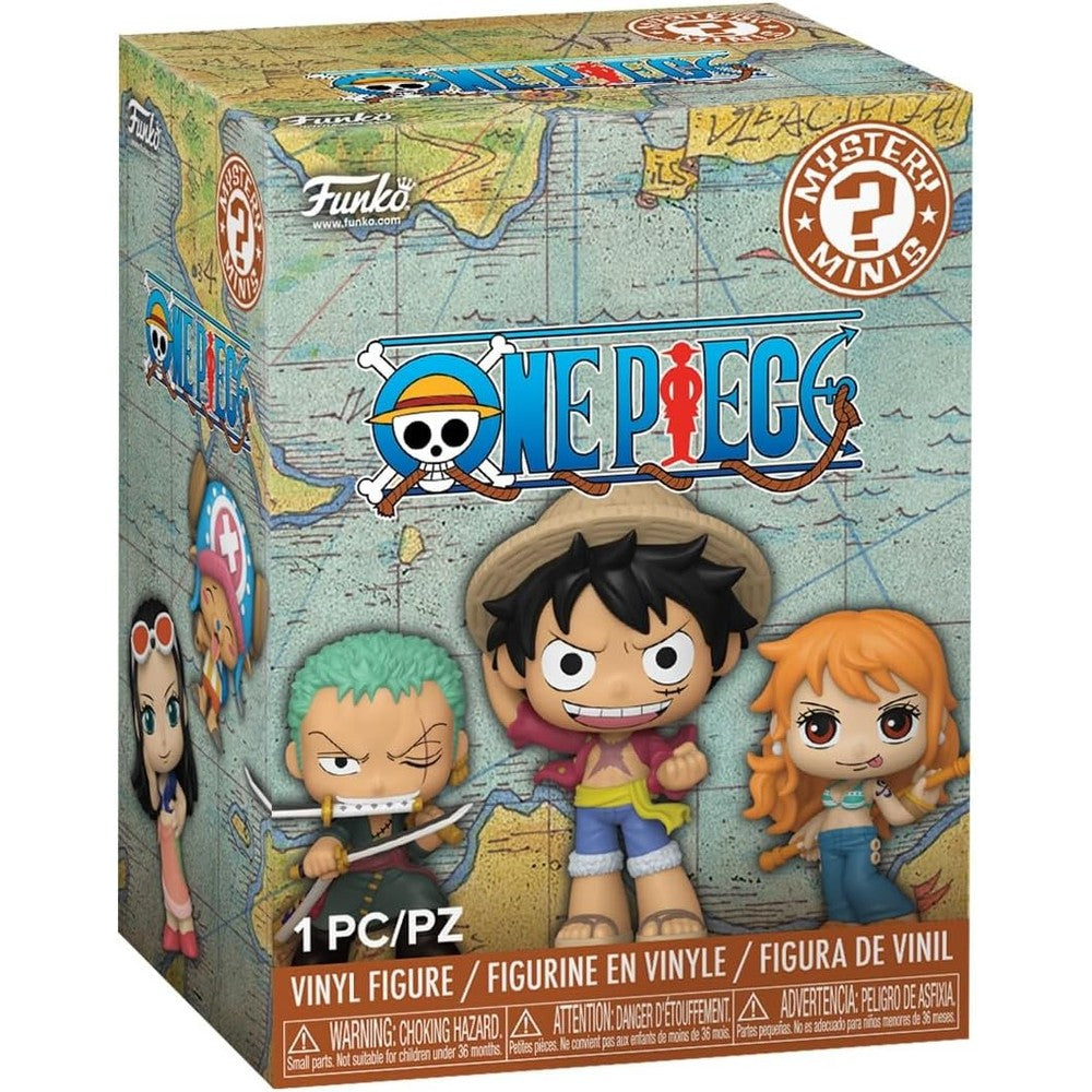 Funko One Piece Mystery Mini front view of the official blind box packaging.