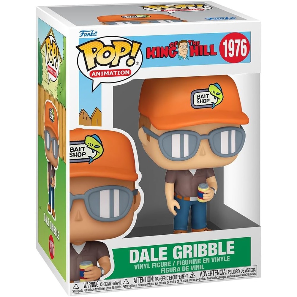 Funko Pop King of the Hill Dale Gribble vinyl figure front view collectible packaging