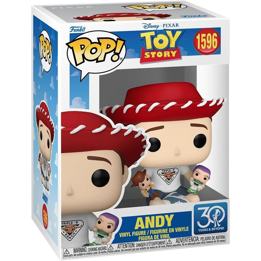 Funko Pop Disney Toy Story 30th Anniversary Andy vinyl figure front view