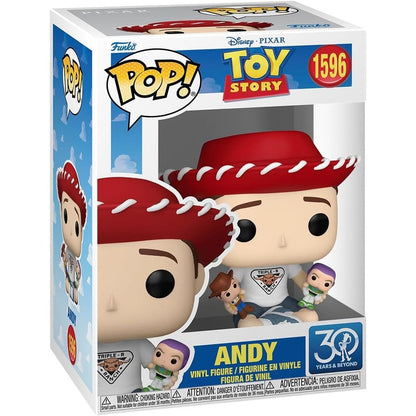 Funko Pop Disney Toy Story 30th Anniversary Andy vinyl figure front view