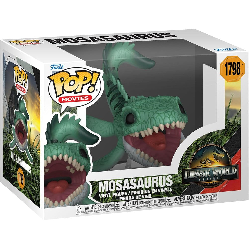 Funko Pop Movies Jurassic World Rebirth Mosasaurus front view collectable vinyl figure