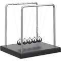 QLKUNLA Newtons Cradle balance balls front view on wooden desk