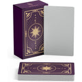 Metaphoracle Create Your Own Oracle Cards front view with gold foil