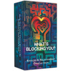 DPEHAKMK What Is Blocking You Love Oracle Cards front view of premium packaging box