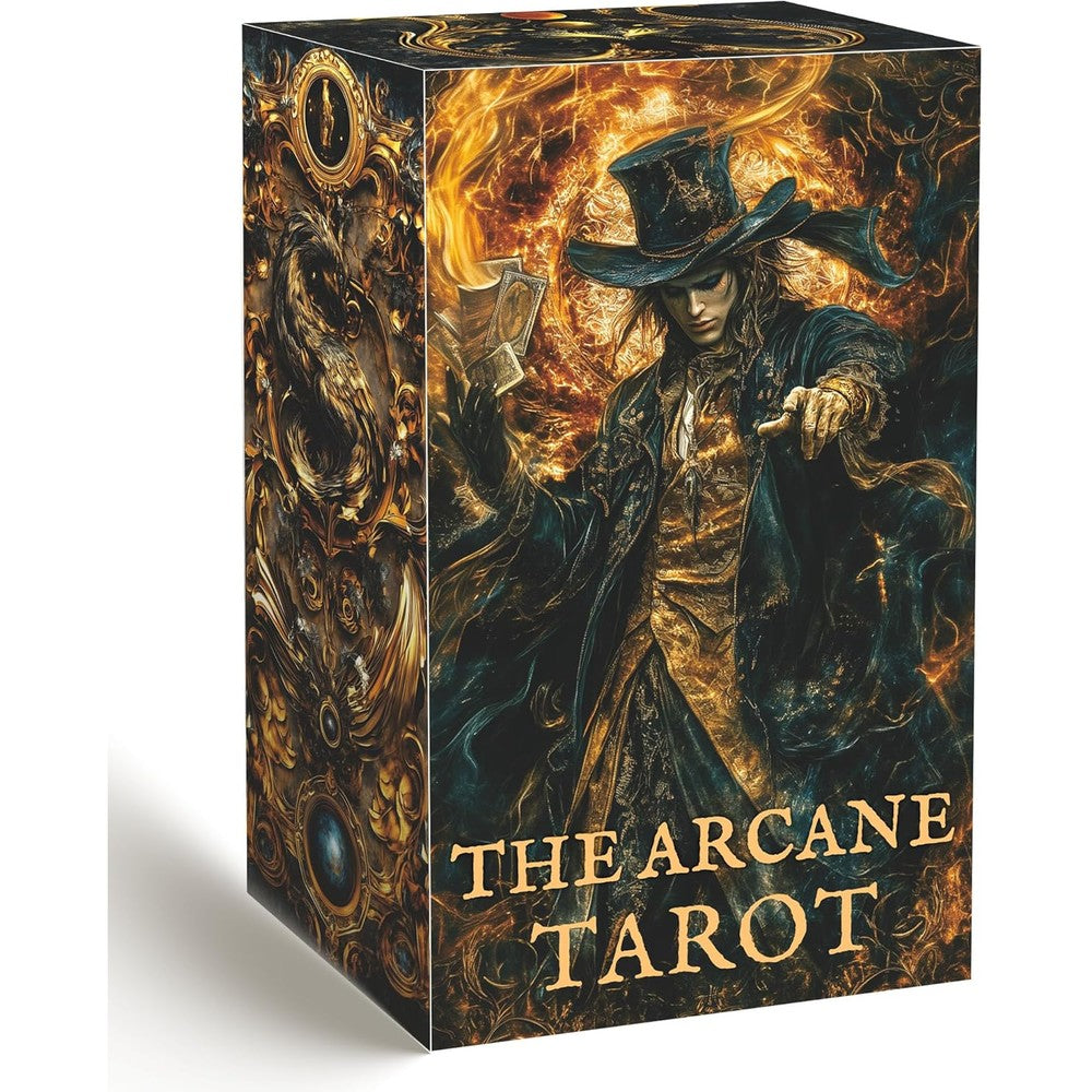 GZXINKE dark gothic tarot deck front view showing dark fantasy style illustration packaging.