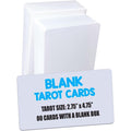 Imagame White Blank Tarot Cards deck with blank storage box front view