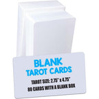 Imagame White Blank Tarot Cards deck with blank storage box front view