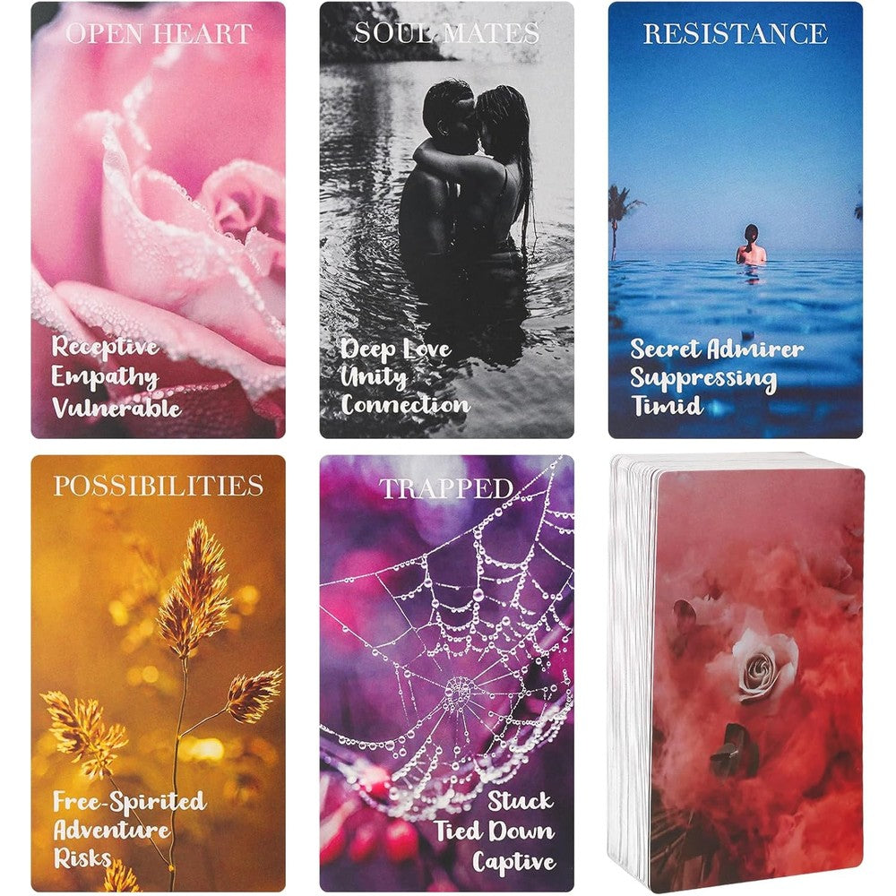 Fofeadm Love Oracle Cards 78 piece deck front view for relationship guidance.