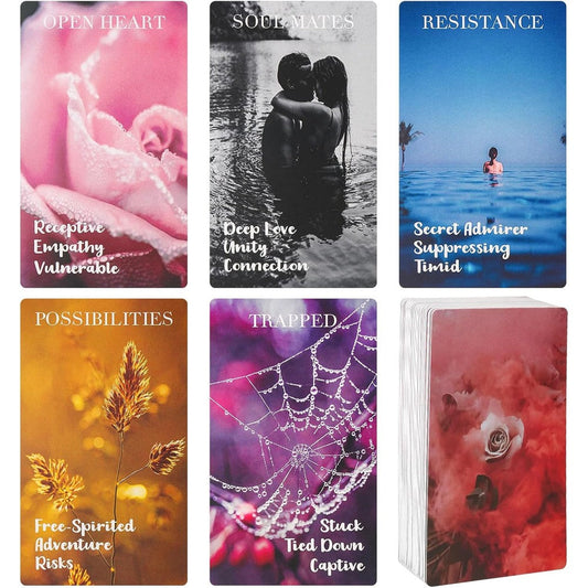 Fofeadm Love Oracle Cards 78 piece deck front view for relationship guidance.