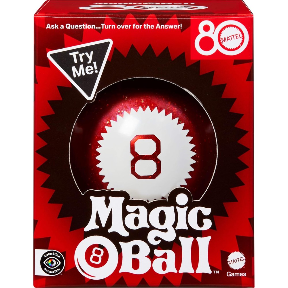 Mattel Games Magic 8 Ball 80th Anniversary Edition front view