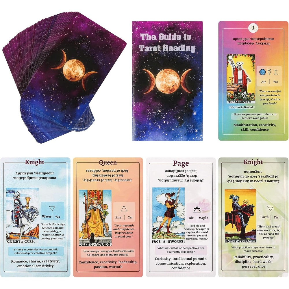 Fofeadm Tarot Cards for Beginners deck box front view