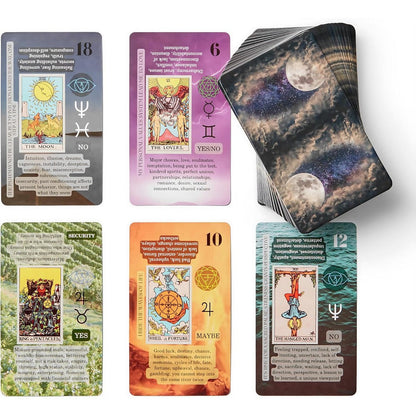 Witchy Cauldron Beginner Tarot cards front view deck layout