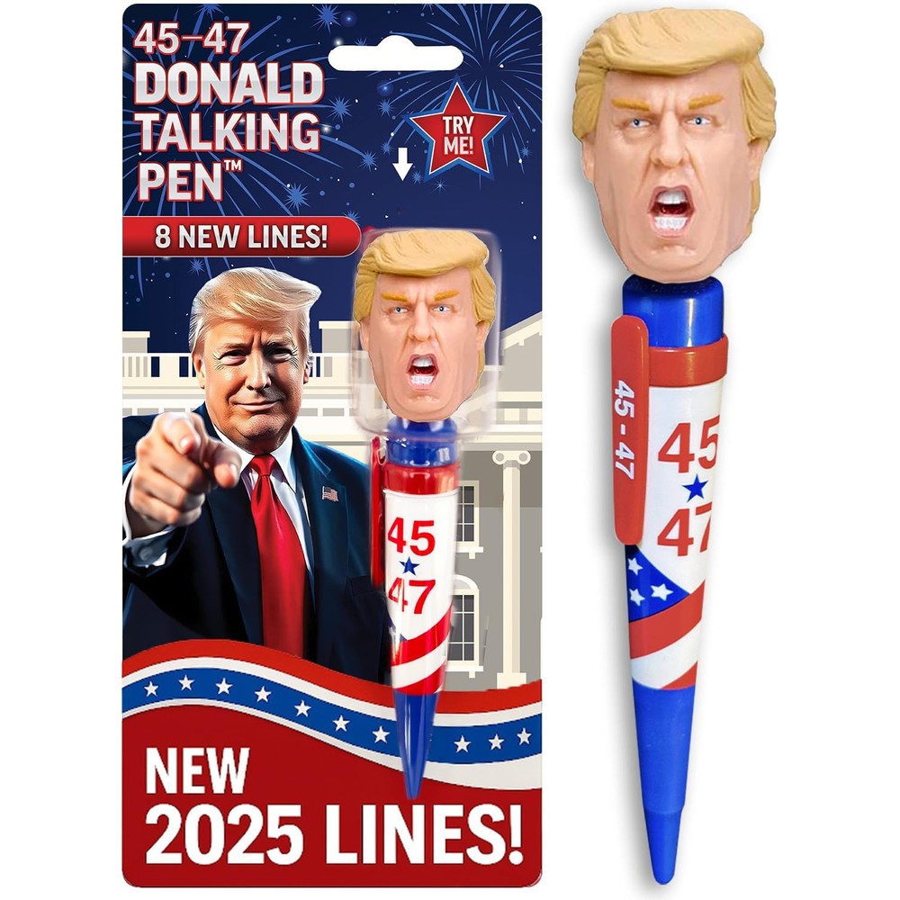 Our Friendly Forest Donald Trump Talking Pen front view authentic political gag gift