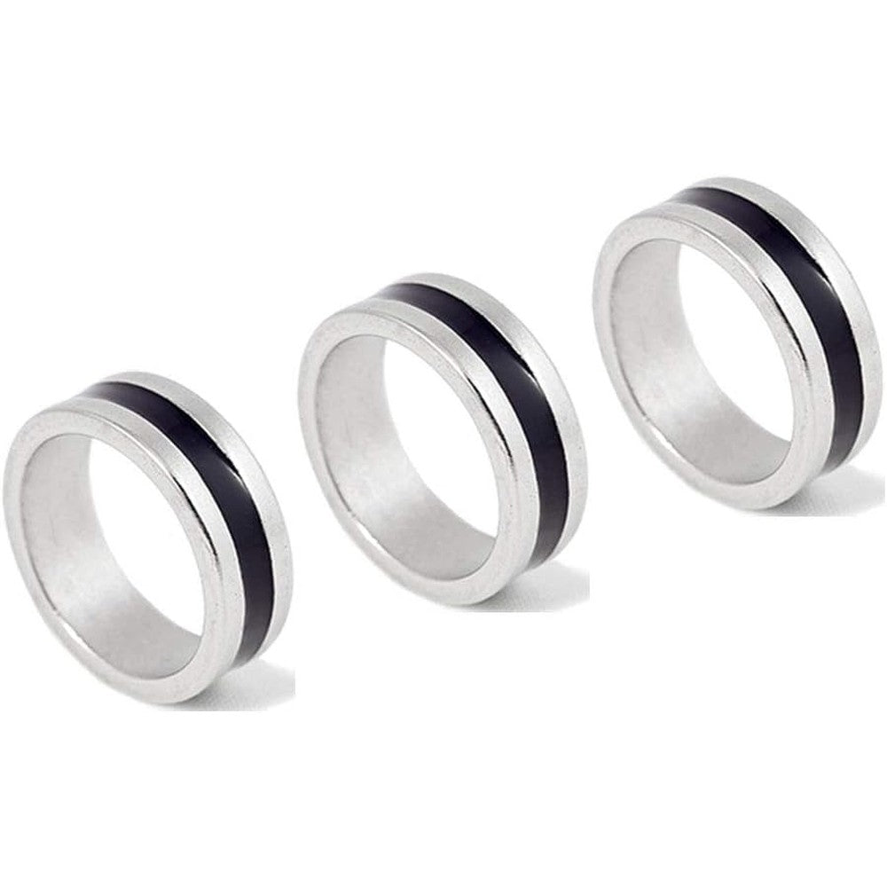 GBSTORE three piece magnetic ring set front view showing different sizes of professional magic props.