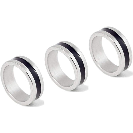 GBSTORE three piece magnetic ring set front view showing different sizes of professional magic props.