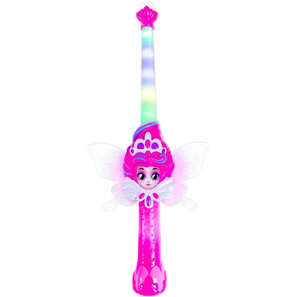 Of Dragons, Fairies, and Wizards magic pink fairy wand front view