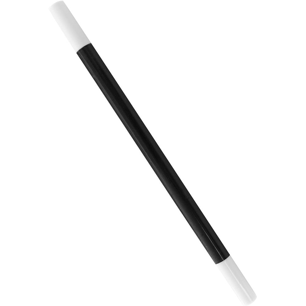 Super Z Outlet Plastic Magic Wand front view classic black and white costume accessory
