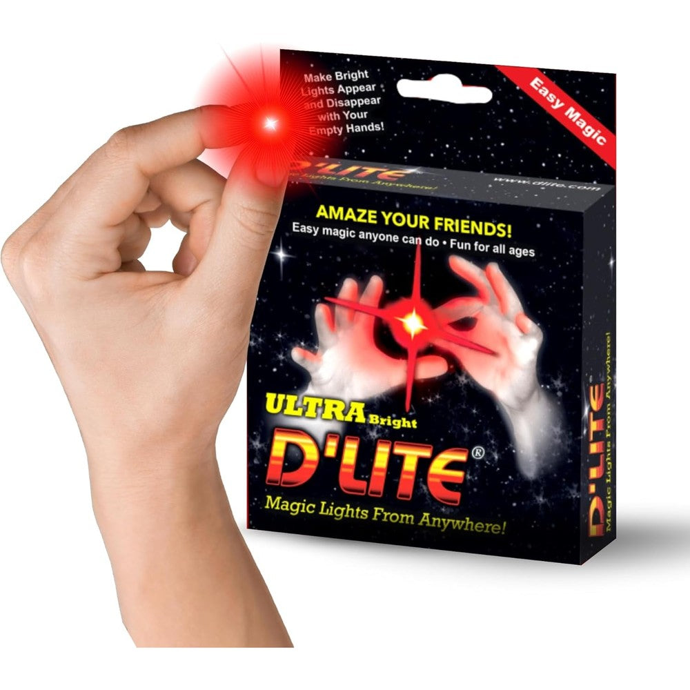 D'Lite magic thumb lightup trick set front view showcasing the realistic skin-toned texture