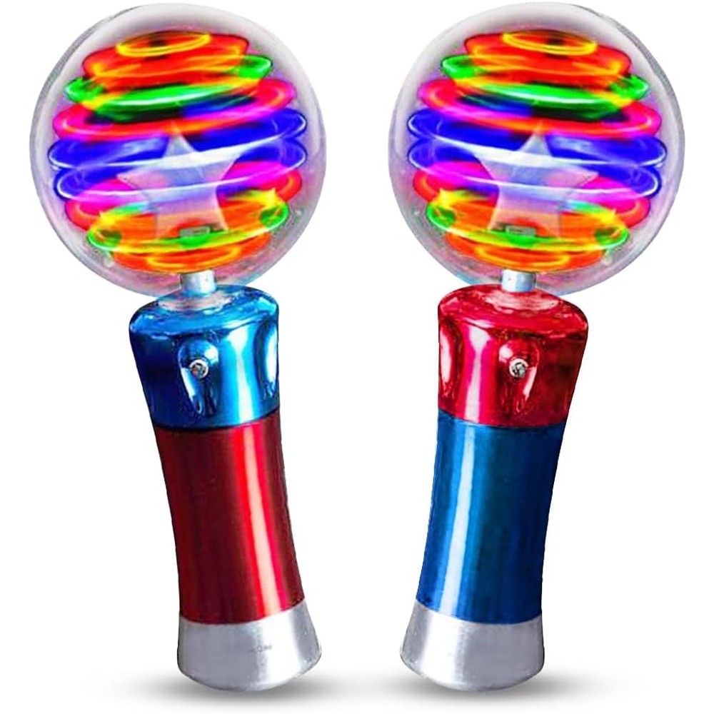 ArtCreativity 7.5 Inch Light Up Magic Ball Wand front view showing LED globe