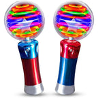 ArtCreativity 7.5 Inch Light Up Magic Ball Wand front view showing LED globe