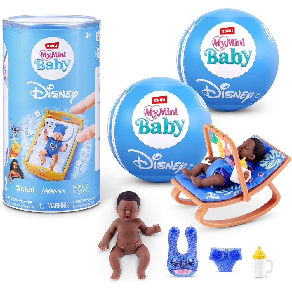 ZURU MY MINI Baby Disney 2 Pack front view showing the mystery capsule packaging.