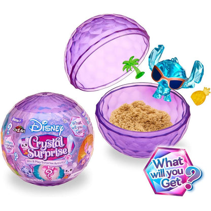 Cra-Z-Art Disney Crystal Surprise Series One front view of unboxed colorful crystal ball toy