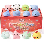 Mr. Pen Pastel Animal Squishy Toys 12 Pack assortment front view