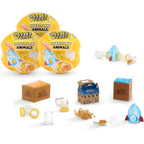 MGA's Miniverse Make It Mini Animals Series 2 three pack blind capsules front view showcasing product packaging