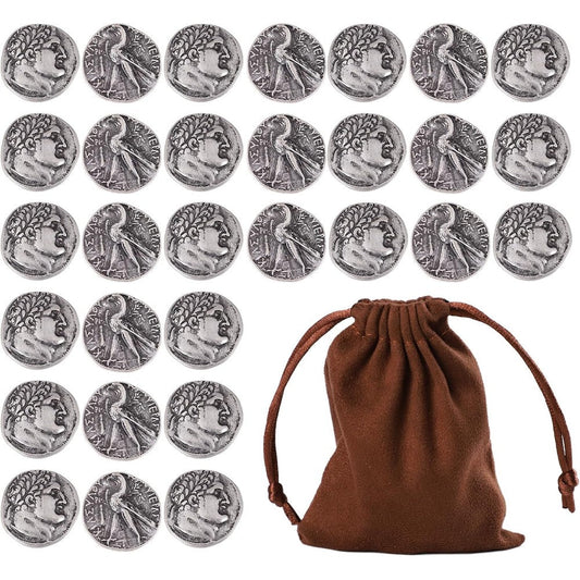 30 Days Lost In Space Kit Judas silver coins prop set front view
