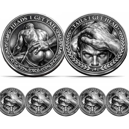Godnheart Heads I Get Tail Commemorative Coin front view showing detailed engraving