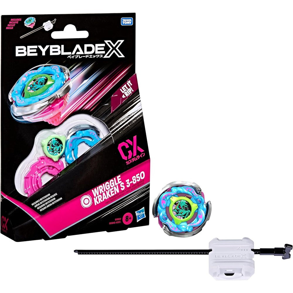 Beyblade X Wriggle Kraken S 3-85O CX front view