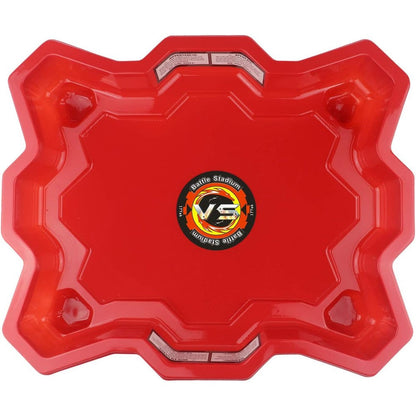 17Tek red spinning top battle arena stadium top view