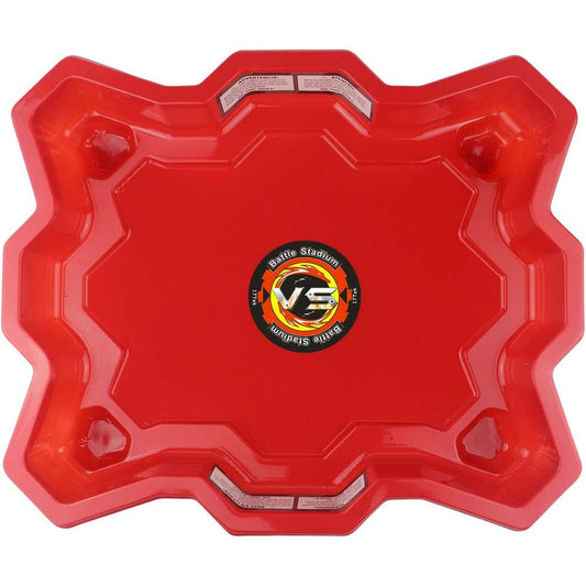 17Tek red spinning top battle arena stadium top view