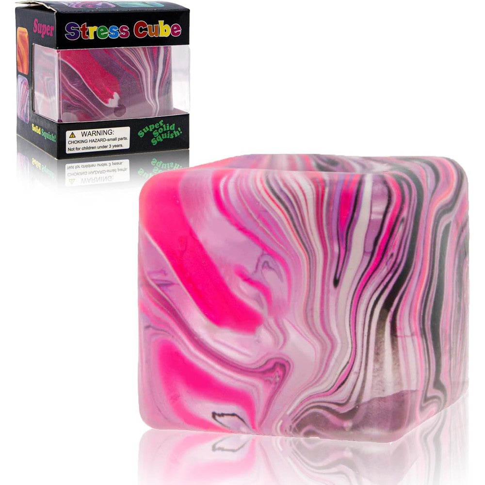 Sheenice Squishy Stress Cube front view sensory fidget toy for stress relief