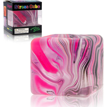 Sheenice Squishy Stress Cube front view sensory fidget toy for stress relief