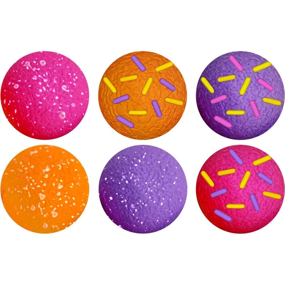 Schylling NeeDoh Teenie Dohnut Holes 6 pack packaging front view showing colorful squishy sensory toys.