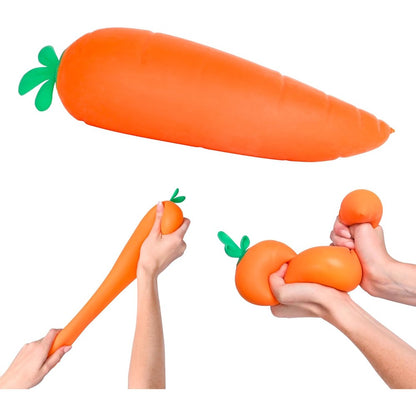 Sunny Days Toymendous Squishy Carrot front view jumbo stress relief toy