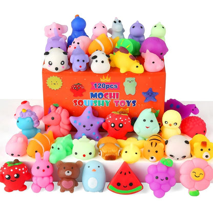 Mantyplay Kawaii Squishies thirty pack front view showcasing various colorful animal sensory toys