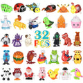 CIUGEO assorted wind up toys bulk pack front view showing thirty two colorful miniature clockwork figures.