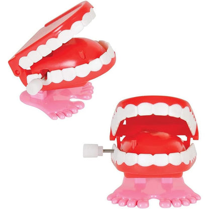 The Dreidel Company wind up chattering teeth toy 2-pack front view